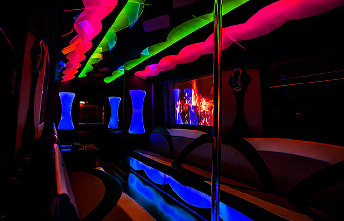 party bus interior