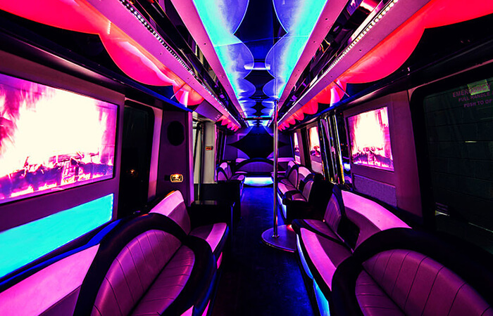Limo party bus service
